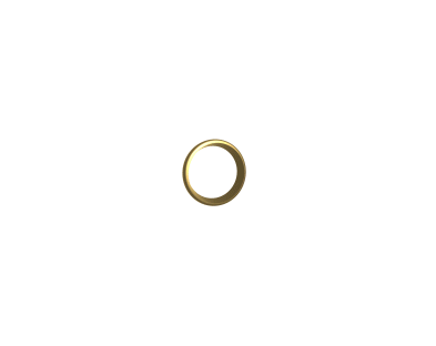טבעת זהב 14K מלופפת עם חריטה של שיר למעלות